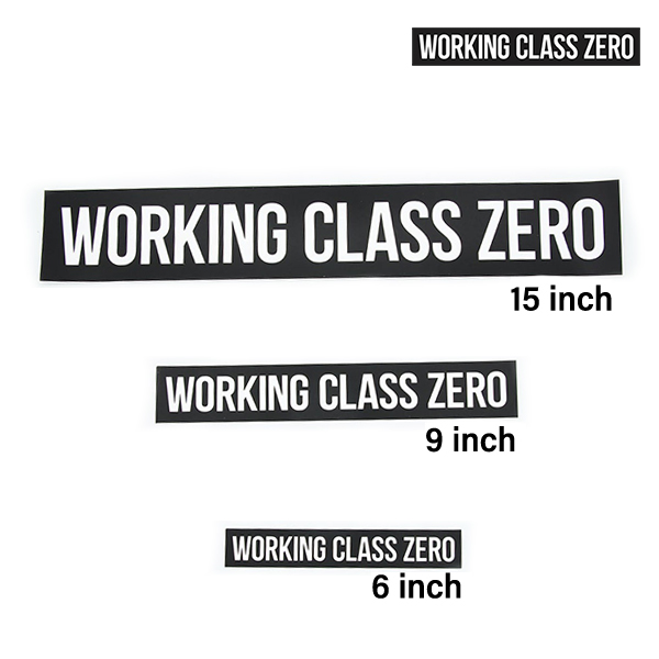 WORKING CLASS ZERO ワーキングクラスゼロ ステッカー Standard Logo 6インチ