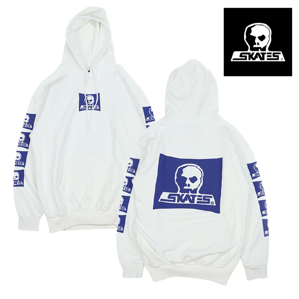 SKULL SKATES スカルスケーツ パーカー SUNSET LOGO White ネイビー