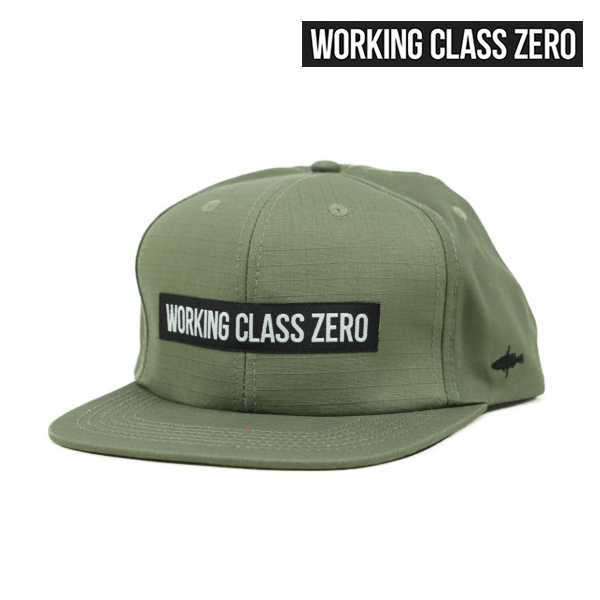 ワーキングクラスゼロ WORKING CLASS ZERO CAP 帽子 Standard Logo 6 Panel OD GREEN