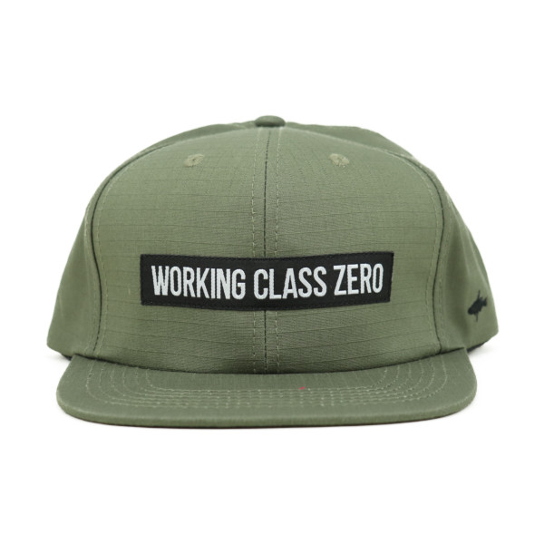 ワーキングクラスゼロ WORKING CLASS ZERO CAP 帽子 Standard Logo 6 Panel OD GREEN